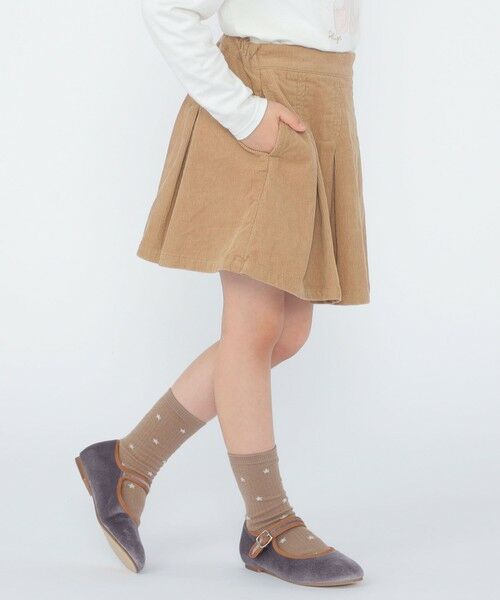 SHIPS / シップス ショート・ハーフ・半端丈パンツ | SHIPS KIDS:100〜130cm /コーデュロイ プリーツ キュロット | 詳細3