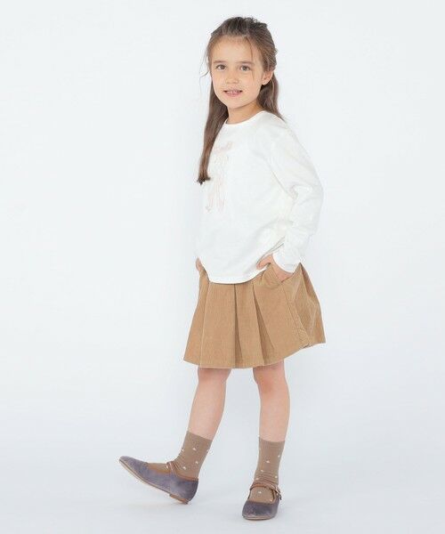 SHIPS / シップス ショート・ハーフ・半端丈パンツ | SHIPS KIDS:100〜130cm /コーデュロイ プリーツ キュロット | 詳細4