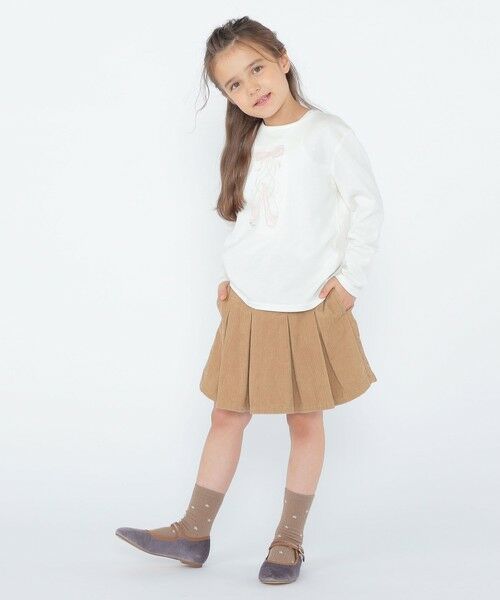 SHIPS / シップス ショート・ハーフ・半端丈パンツ | SHIPS KIDS:100〜130cm /コーデュロイ プリーツ キュロット | 詳細5