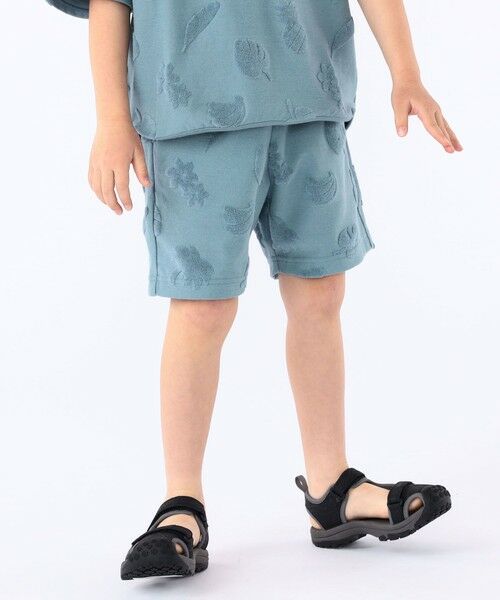 SHIPS / シップス ショート・ハーフ・半端丈パンツ | SHIPS KIDS:100〜130cm / パイル ジャカード ショート パンツ(ブルー系)