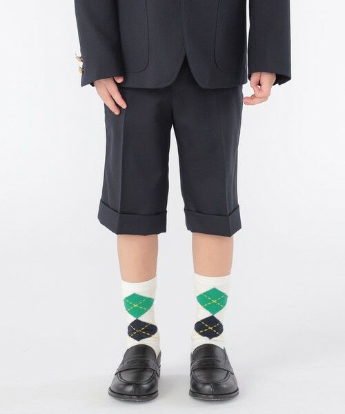 SHIPS / シップス その他パンツ | SHIPS KIDS:100〜130cm / ウール ノープリーツ ハーフ パンツ(ネイビー)