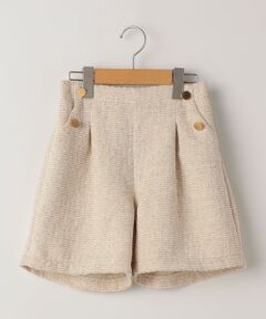 SHIPS KIDS:140〜150cm / ツイード タック ショート パンツ