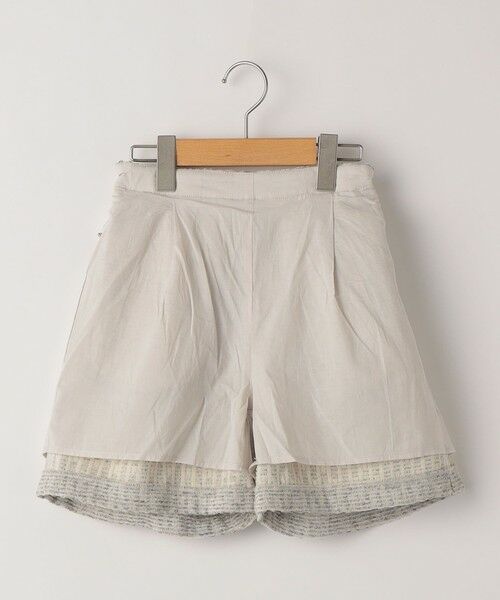 SHIPS / シップス ショート・ハーフ・半端丈パンツ | SHIPS KIDS:140〜150cm / ツイード タック ショート パンツ | 詳細3