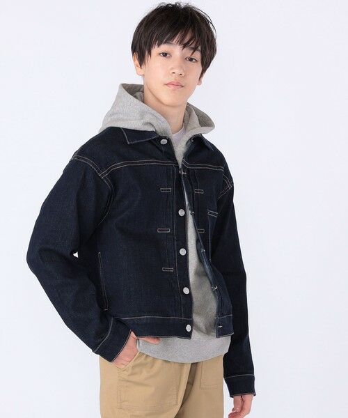 SHIPS / シップス Gジャン・デニムジャケット | SHIPS KIDS:140〜160m / ヴィンテージ ライク インディゴ デニム ジャケット | 詳細2