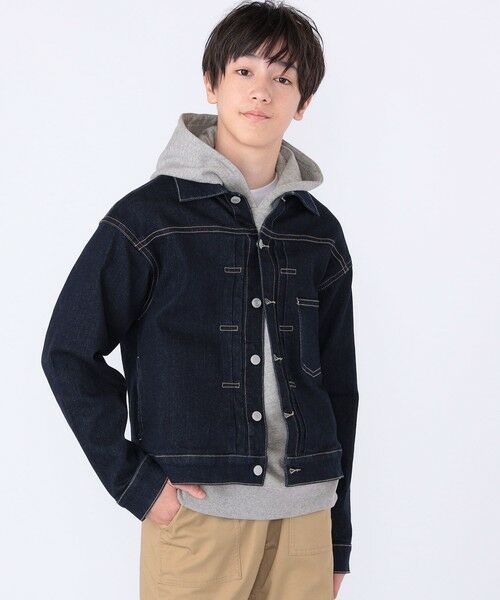 SHIPS / シップス Gジャン・デニムジャケット | SHIPS KIDS:140〜160m / ヴィンテージ ライク インディゴ デニム ジャケット | 詳細4