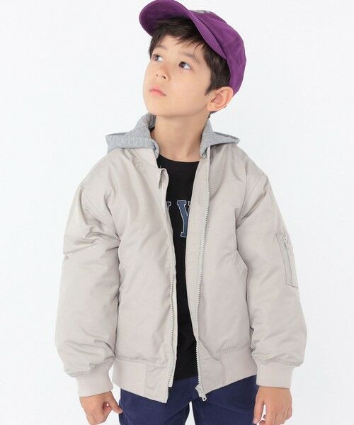 SHIPS / シップス その他アウター | SHIPS KIDS:100〜130cm / MA-1 キルティング フード ジャケット | 詳細1