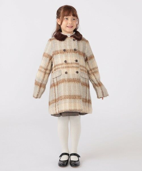 SHIPS / シップス その他アウター | SHIPS KIDS:100〜130cm / シャギー チェック コート | 詳細3