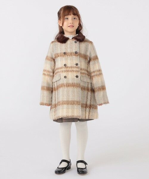 SHIPS / シップス その他アウター | SHIPS KIDS:100〜130cm / シャギー チェック コート | 詳細5