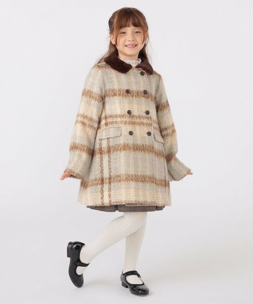 SHIPS / シップス その他アウター | SHIPS KIDS:100〜130cm / シャギー チェック コート | 詳細7
