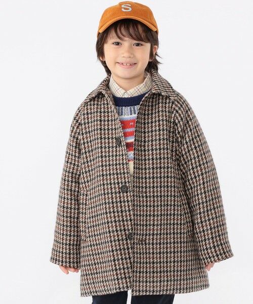 SHIPS / シップス その他アウター | SHIPS KIDS:100〜130cm / ガンクラブチェック ステンカラー コート | 詳細1
