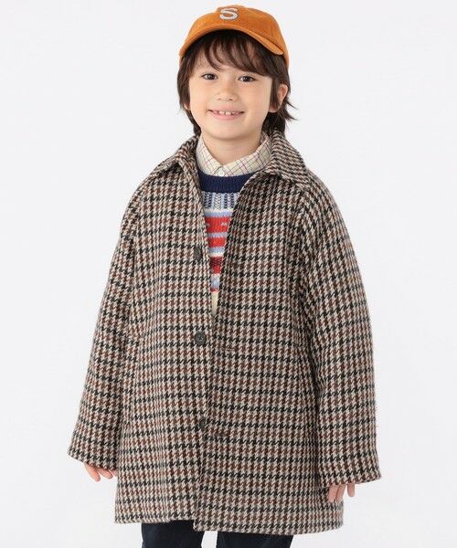 SHIPS / シップス その他アウター | SHIPS KIDS:100〜130cm / ガンクラブチェック ステンカラー コート | 詳細2