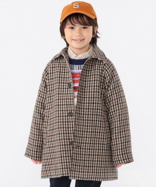 SHIPS / シップス その他アウター | SHIPS KIDS:100〜130cm / ガンクラブチェック ステンカラー コート | 詳細3