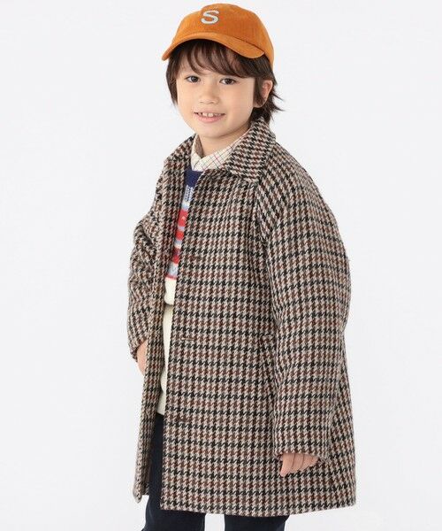 SHIPS / シップス その他アウター | SHIPS KIDS:100〜130cm / ガンクラブチェック ステンカラー コート | 詳細4
