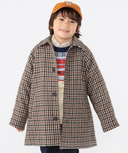 SHIPS / シップス その他アウター | SHIPS KIDS:100〜130cm / ガンクラブチェック ステンカラー コート | 詳細5
