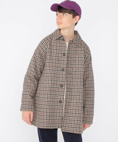 SHIPS / シップス その他アウター | SHIPS KIDS:145〜160cm / ガンクラブチェック ステンカラー コート | 詳細1