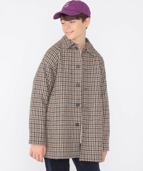 SHIPS / シップス その他アウター | SHIPS KIDS:145〜160cm / ガンクラブチェック ステンカラー コート | 詳細2