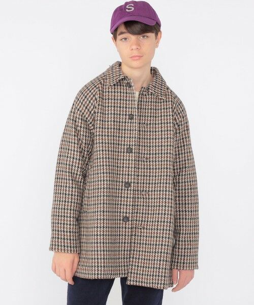 SHIPS / シップス その他アウター | SHIPS KIDS:145〜160cm / ガンクラブチェック ステンカラー コート | 詳細3
