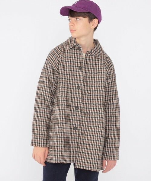 SHIPS / シップス その他アウター | SHIPS KIDS:145〜160cm / ガンクラブチェック ステンカラー コート | 詳細4