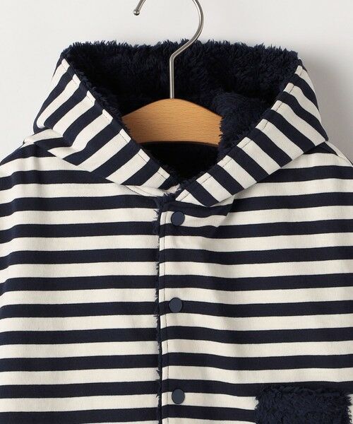 SHIPS / シップス ポンチョ | SHIPS KIDS:ベビー ボーダー リバーシブル ポンチョ | 詳細5