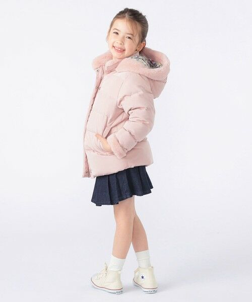 SHIPS / シップス ダウンジャケット・ベスト | SHIPS KIDS:100〜130cm /〈撥水/手洗い可能〉ミディアム丈 リサイクル ダウン フーディー | 詳細10