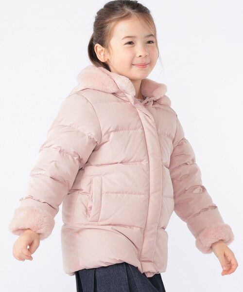 SHIPS / シップス ダウンジャケット・ベスト | SHIPS KIDS:100〜130cm /〈撥水/手洗い可能〉ミディアム丈 リサイクル ダウン フーディー | 詳細2