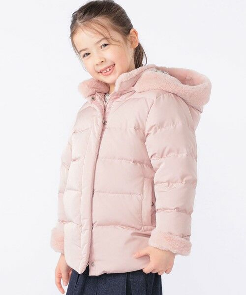 SHIPS / シップス ダウンジャケット・ベスト | SHIPS KIDS:100〜130cm /〈撥水/手洗い可能〉ミディアム丈 リサイクル ダウン フーディー | 詳細3