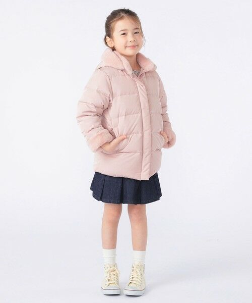 SHIPS / シップス ダウンジャケット・ベスト | SHIPS KIDS:100〜130cm /〈撥水/手洗い可能〉ミディアム丈 リサイクル ダウン フーディー | 詳細5