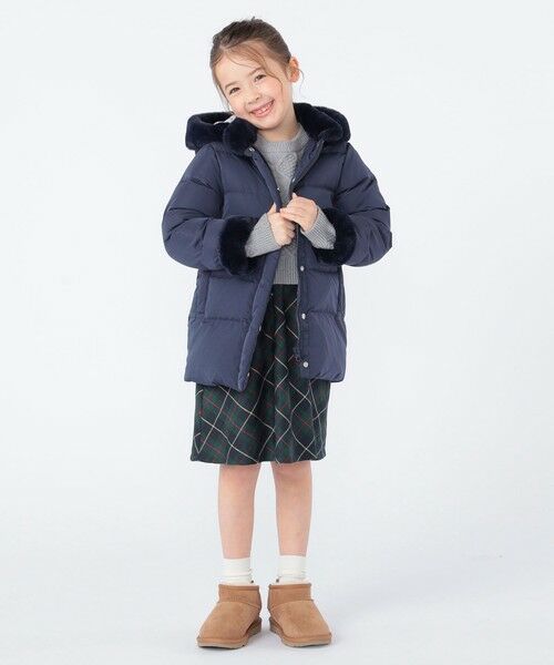 SHIPS / シップス ダウンジャケット・ベスト | SHIPS KIDS:100〜130cm /〈撥水/手洗い可能〉ミディアム丈 リサイクル ダウン フーディー | 詳細25