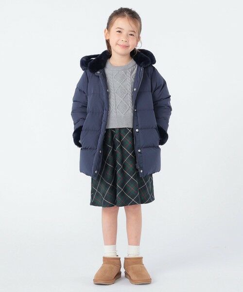 SHIPS / シップス ダウンジャケット・ベスト | SHIPS KIDS:100〜130cm /〈撥水/手洗い可能〉ミディアム丈 リサイクル ダウン フーディー | 詳細26
