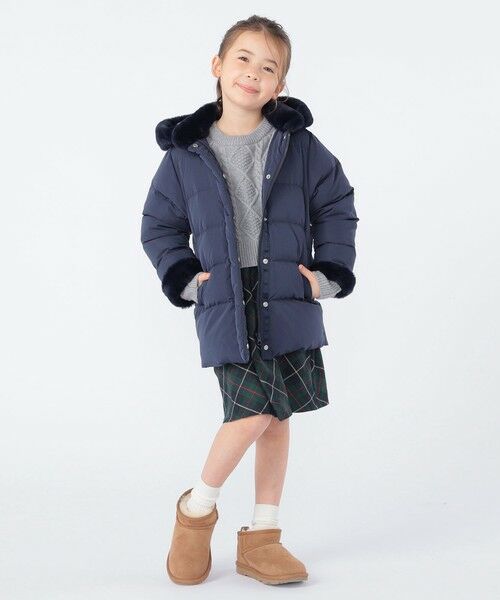SHIPS / シップス ダウンジャケット・ベスト | SHIPS KIDS:100〜130cm /〈撥水/手洗い可能〉ミディアム丈 リサイクル ダウン フーディー | 詳細29