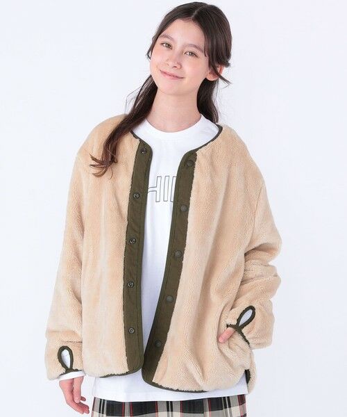 SHIPS / シップス ブルゾン | SHIPS KIDS:140〜160cm/〈洗濯機可能〉ボア×キルティング リバーシブル ブルゾン | 詳細17