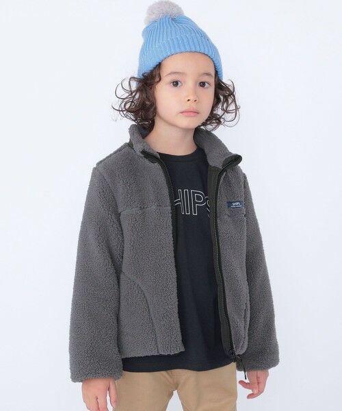 SHIPS / シップス ブルゾン | SHIPS KIDS:100〜130cm/〈洗濯機可能〉ボア リバーシブル ジャケット | 詳細1