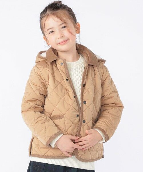 SHIPS / シップス ブルゾン | SHIPS KIDS:100〜130m /〈手洗い可能〉キルト フード ジャケット | 詳細3