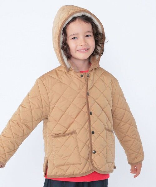 SHIPS / シップス ブルゾン | SHIPS KIDS:100〜130m /〈手洗い可能〉キルト フード ジャケット | 詳細9