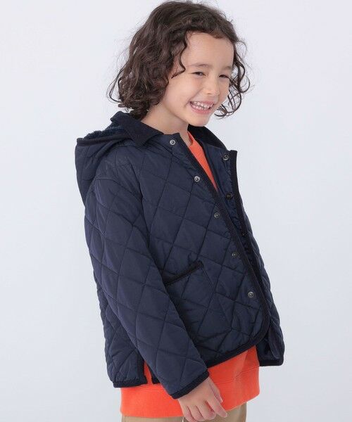 SHIPS / シップス ブルゾン | SHIPS KIDS:100〜130m /〈手洗い可能〉キルト フード ジャケット | 詳細27