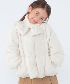 SHIPS / シップス その他アウター | SHIPS KIDS:100〜130cm /〈洗濯機可能〉 キルト ペプラム ジャケット