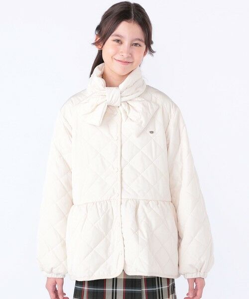 SHIPS / シップス その他アウター | SHIPS KIDS:140〜150cm /〈洗濯機可能〉 キルト ペプラム ジャケット | 詳細3