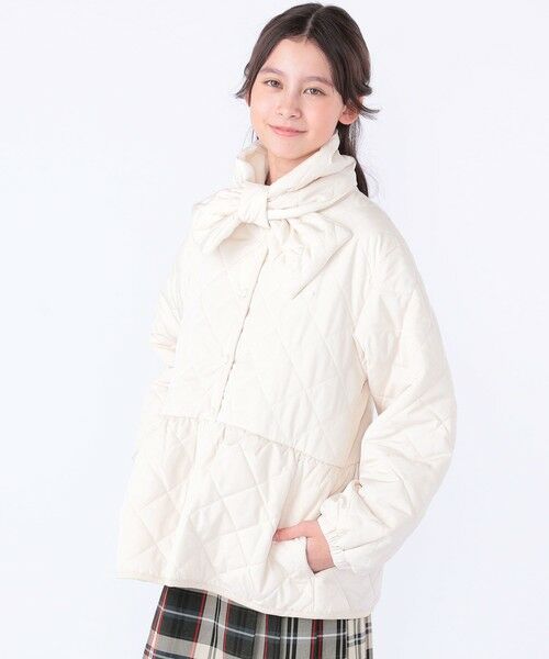 SHIPS / シップス その他アウター | SHIPS KIDS:140〜150cm /〈洗濯機可能〉 キルト ペプラム ジャケット | 詳細4