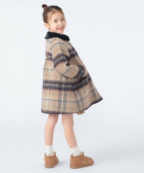 SHIPS / シップス ダッフルコート | SHIPS KIDS:100〜130cm/シャギー チェック コート | 詳細10