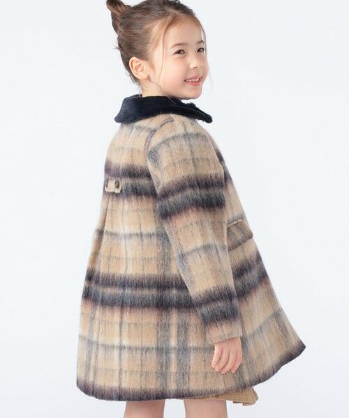 SHIPS / シップス ダッフルコート | SHIPS KIDS:100〜130cm/シャギー チェック コート | 詳細5