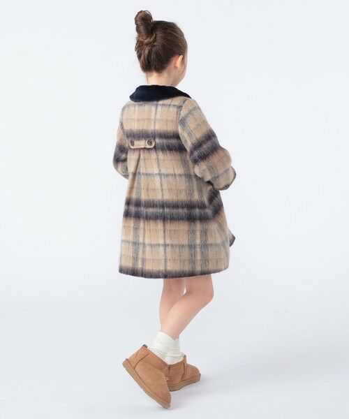 SHIPS / シップス ダッフルコート | SHIPS KIDS:100〜130cm/シャギー チェック コート | 詳細7