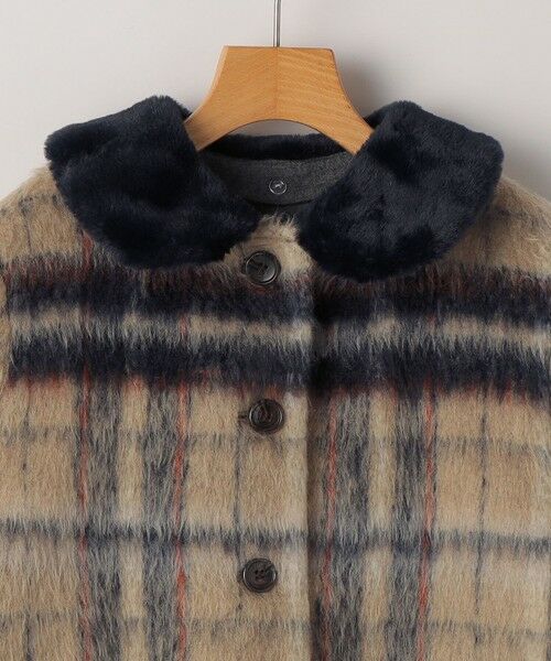 SHIPS / シップス ダッフルコート | SHIPS KIDS:140〜150cm/シャギー チェック コート | 詳細2
