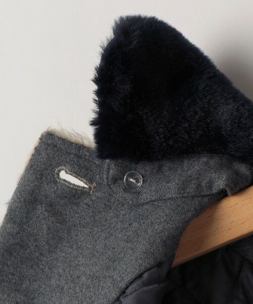 SHIPS / シップス ダッフルコート | SHIPS KIDS:140〜150cm/シャギー チェック コート | 詳細3