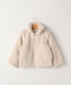 SHIPS / シップス ブルゾン | SHIPS KIDS:80〜90cm / プードルファー×タフタ リバーシブル ジャケット