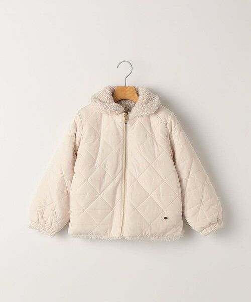 SHIPS / シップス ブルゾン | SHIPS KIDS:80〜90cm / プードルファー×タフタ リバーシブル ジャケット | 詳細1