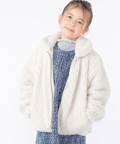 SHIPS / シップス ブルゾン | SHIPS KIDS:100〜130cm / プードルファー×タフタ リバーシブル ジャケット