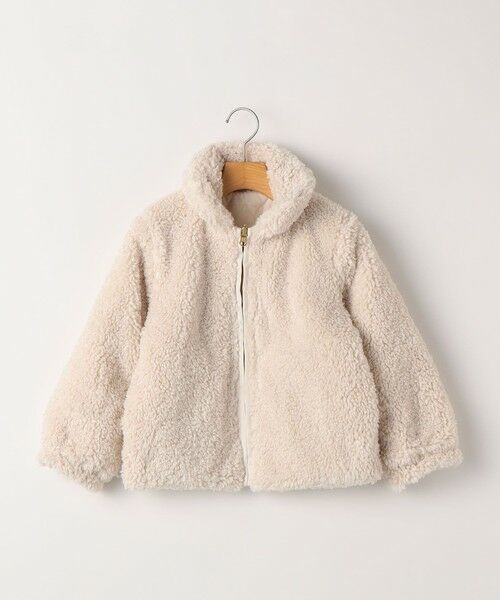 SHIPS / シップス ブルゾン | SHIPS KIDS:100〜130cm / プードルファー×タフタ リバーシブル ジャケット | 詳細9