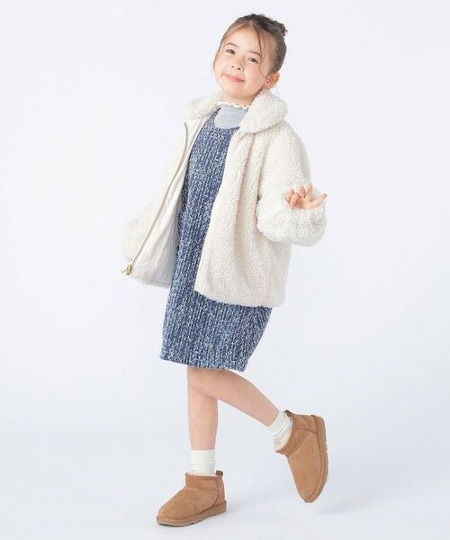 SHIPS / シップス ブルゾン | SHIPS KIDS:100〜130cm / プードルファー×タフタ リバーシブル ジャケット | 詳細3