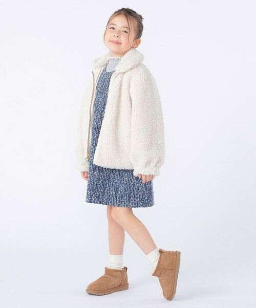 SHIPS / シップス ブルゾン | SHIPS KIDS:100〜130cm / プードルファー×タフタ リバーシブル ジャケット | 詳細4