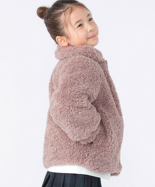 SHIPS / シップス ブルゾン | SHIPS KIDS:100〜130cm / プードルファー×タフタ リバーシブル ジャケット | 詳細13